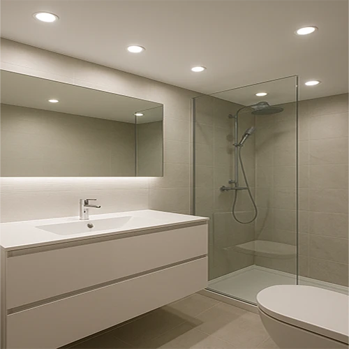Luces LED en baño