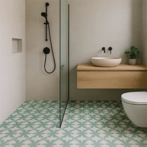 Suelo hidráulico para baño