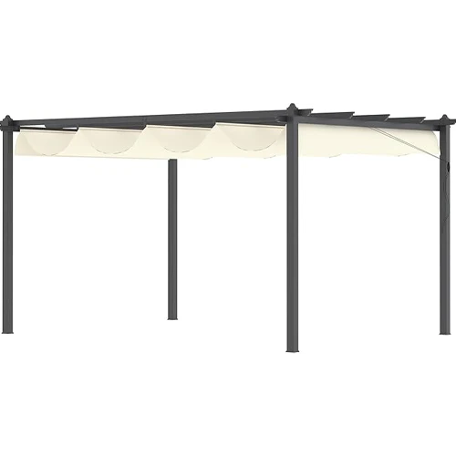 Outsunny Pérgola con Techo Retráctil